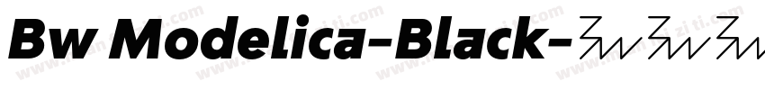Bw Modelica-Black字体转换